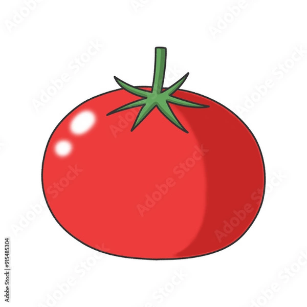 Obraz トマト　シンプル　イラスト
