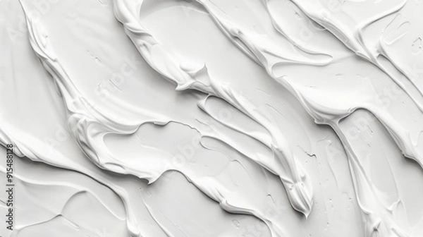 Fototapeta Abstract White Cream Texture Background: Smooth and Aesthetic Design Inspiration