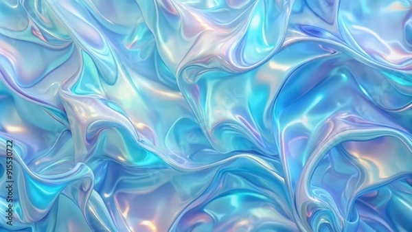Obraz Light blue pearl gleaming background with a precious hologram texture, perfect for a shiny abstract , blue, pearl
