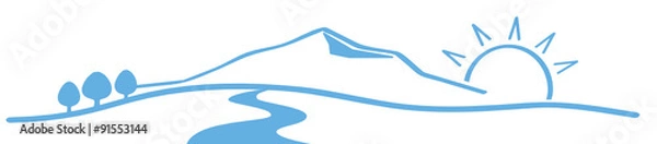 Fototapeta Berg Panorama