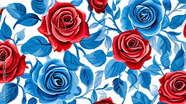 Obraz roses pattern