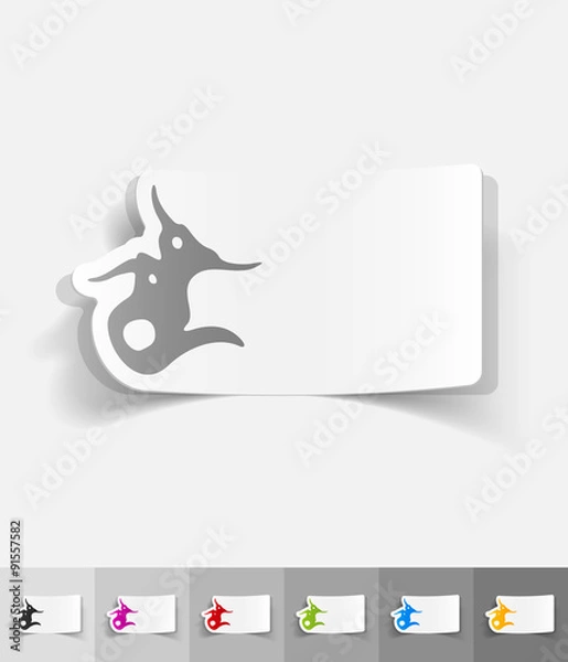 Obraz realistic design element. virus