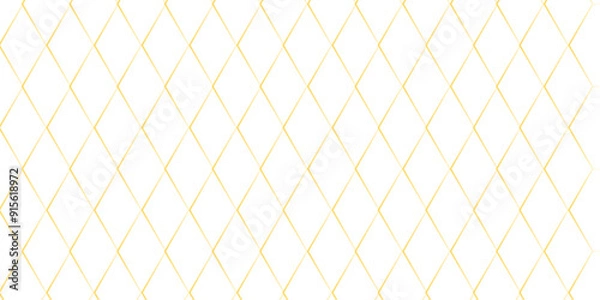 Fototapeta Mondrian style of diagonal square pattern vector. Design geometric tile gold on black background. Modern style of hipster isolated. Monochrome concept. diamond pattern background.