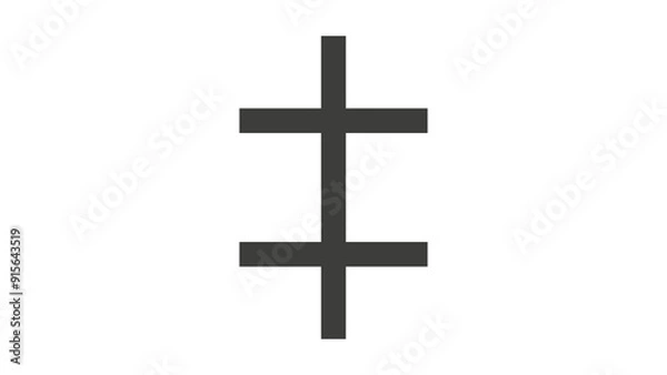 Fototapeta double cross symbol