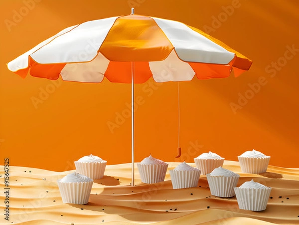 Fototapeta table lamp and a table ai generative 