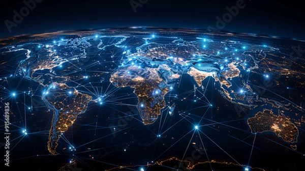 Obraz Global Supply Chains Illuminated