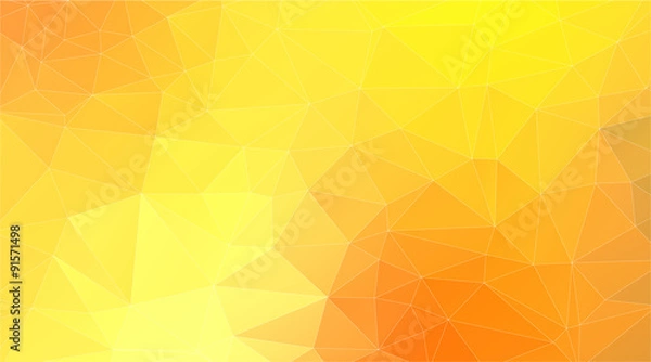 Fototapeta Abstract  yellow triangle background