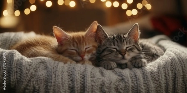 Fototapeta Captivating Ultra-Detailed Pet Photography: Cuteness and Companionship in a Vibrant, Joyful Atmosphere with Nikon 850 D and Sigma Art Lens