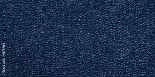 Fototapeta Closeup Texture of Blue Denim Fabric, A Seamless Background for Design Projects.