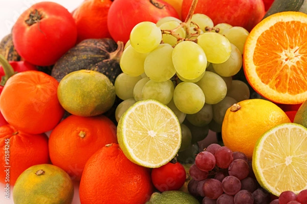 Fototapeta 新鮮な野菜と果物