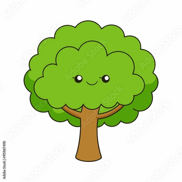 Fototapeta Create a tree Elm art vector illustration