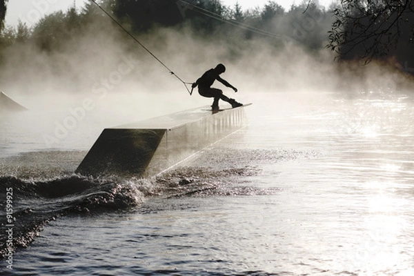 Obraz wakeboard slide