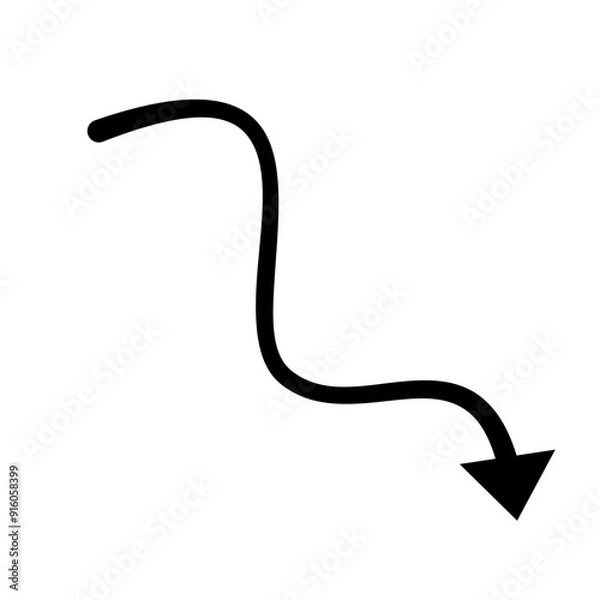 Obraz Arrow Doodle Line Vector 