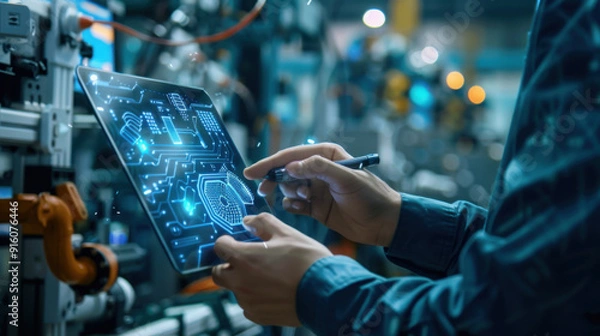 Obraz Engineers developing smart industrial solutions