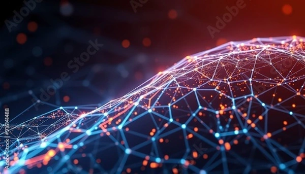 Fototapeta Abstract Network Connection.