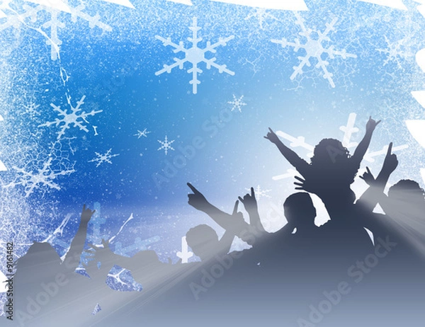 Obraz Winter party flyer