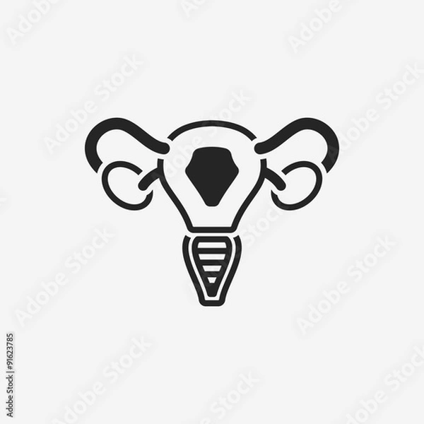 Fototapeta Uterus icon