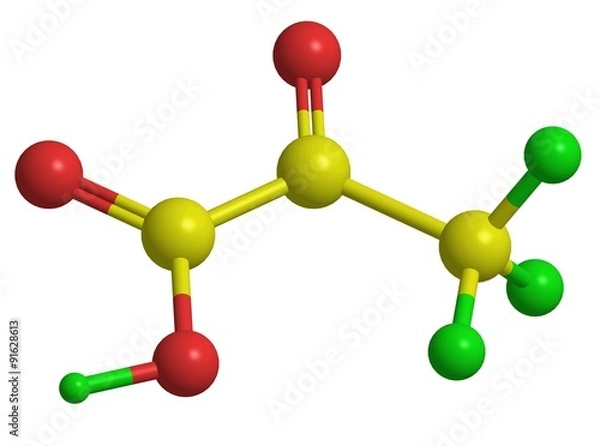Fototapeta Molecular structure of pyruvic acid (pyruvate)