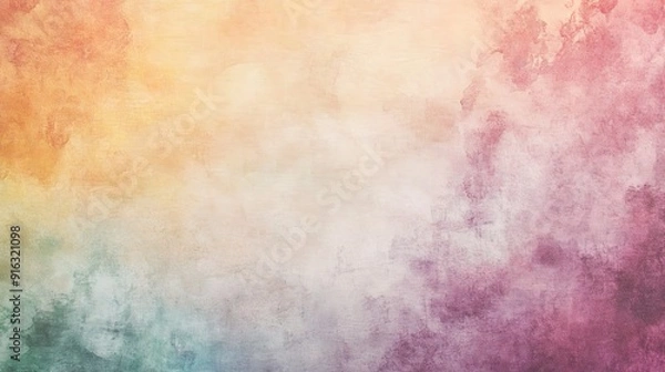 Fototapeta Abstract Watercolor Background: A vibrant and ethereal watercolor background with a gradient of colors, evoking a sense of tranquility and artistic beauty. 