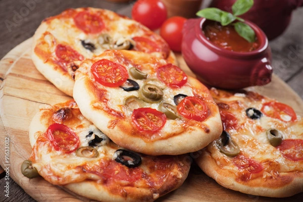 Obraz Mini pizzas