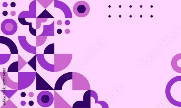 Obraz abstract mosaic flat design background