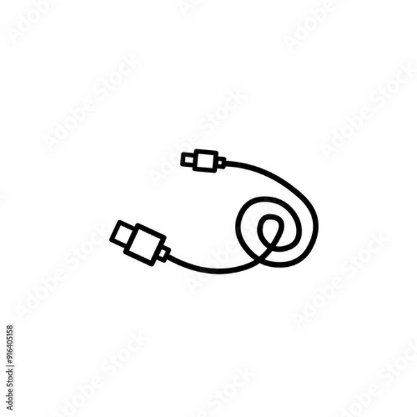 Fototapeta usb cable icon