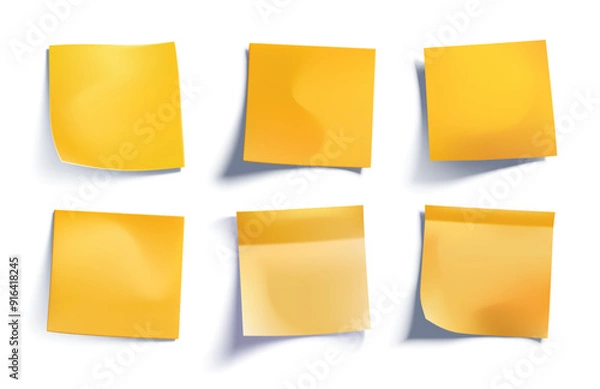 Fototapeta sticky note collection