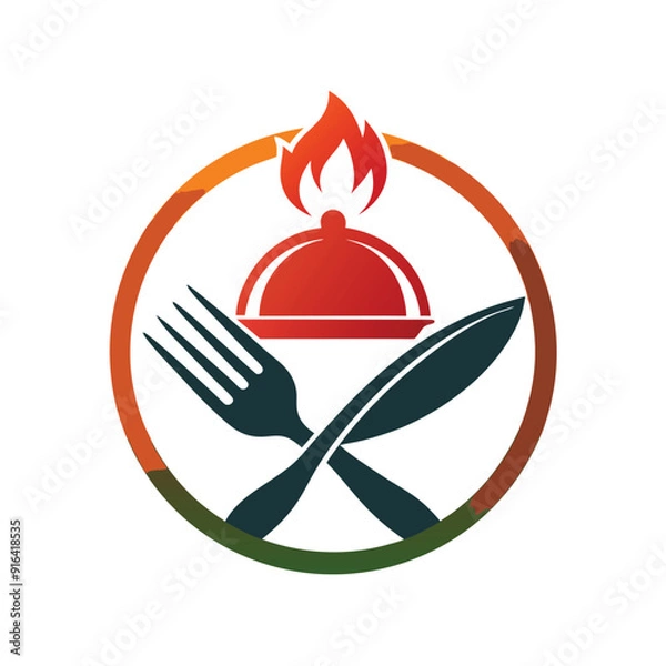 Obraz Restaurant logo design