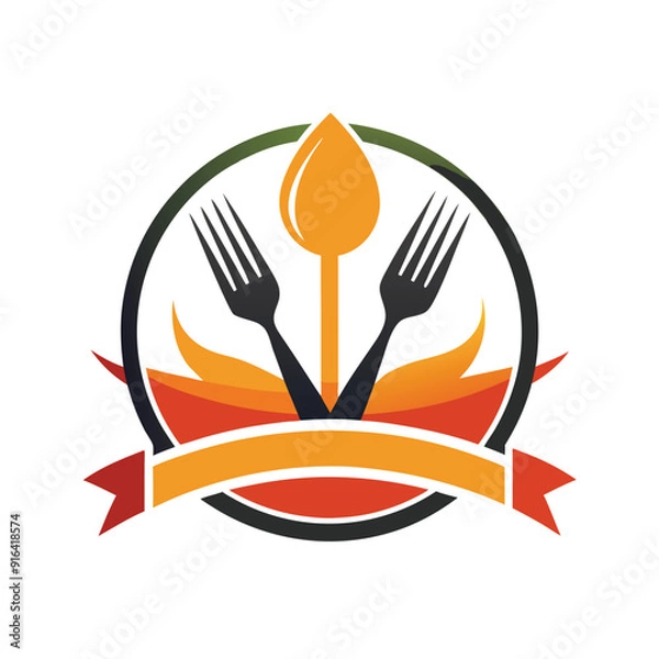 Obraz Restaurant logo design