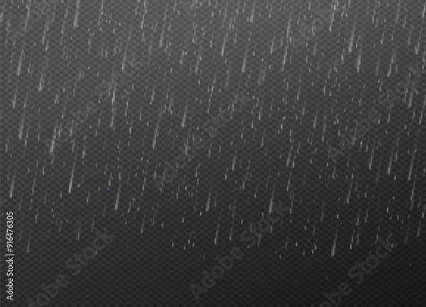 Obraz Falling water drops Rain texture nature rainfall Abstract falling water texture