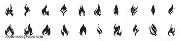 Obraz Flame icons collection