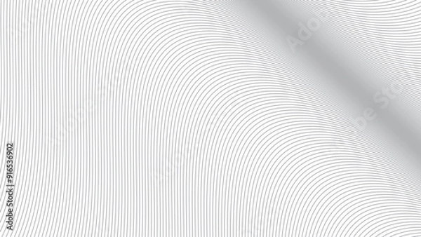 Fototapeta Grey curve lines abstract background vector image for backdrop or presentation