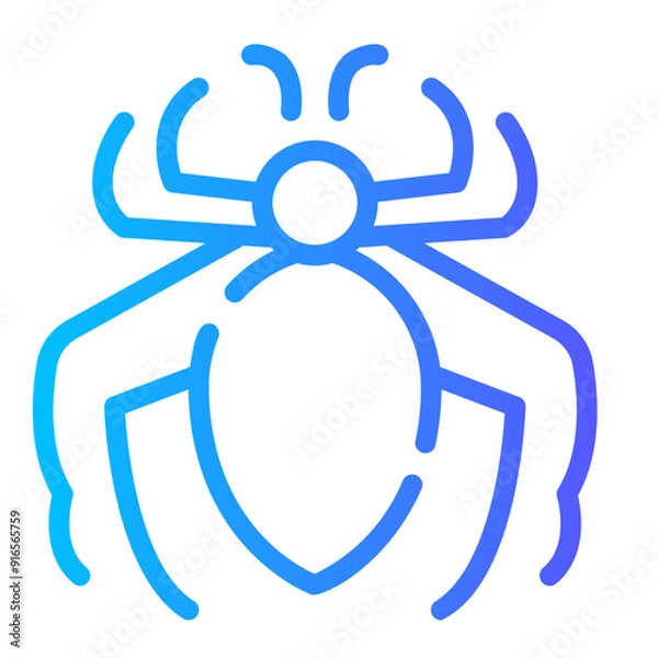 Fototapeta tarantula Line Gradient Icon