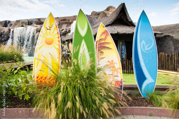 Obraz Colorful surfboards.