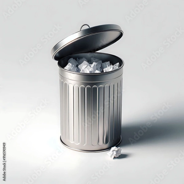 Fototapeta A trash can