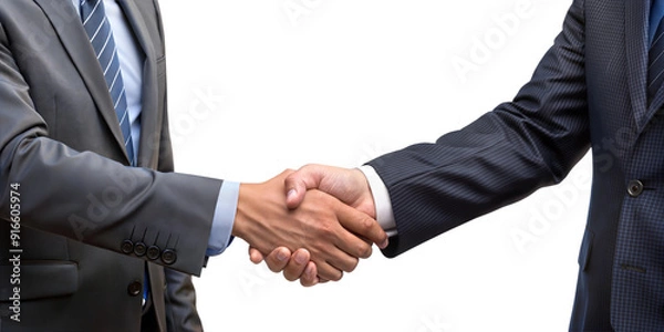 Obraz handshake isolated on white background