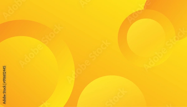Fototapeta Abstract gradient orange background with circles. Vector illustration