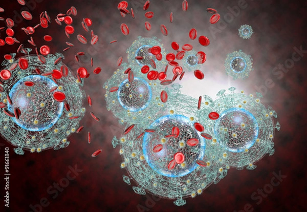 Fototapeta Wirus HIV AIDS