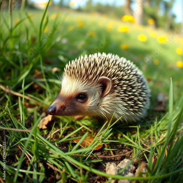 Obraz hedgehog on the ground