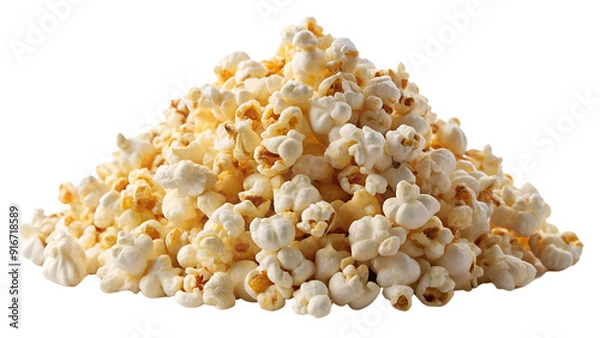 Obraz popcorn isolated on white background