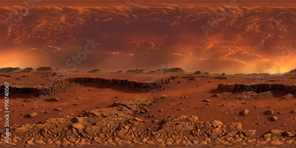 Fototapeta HDRI Mars Equirectangular Panorama 5