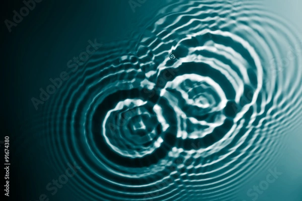 Obraz Circles on water