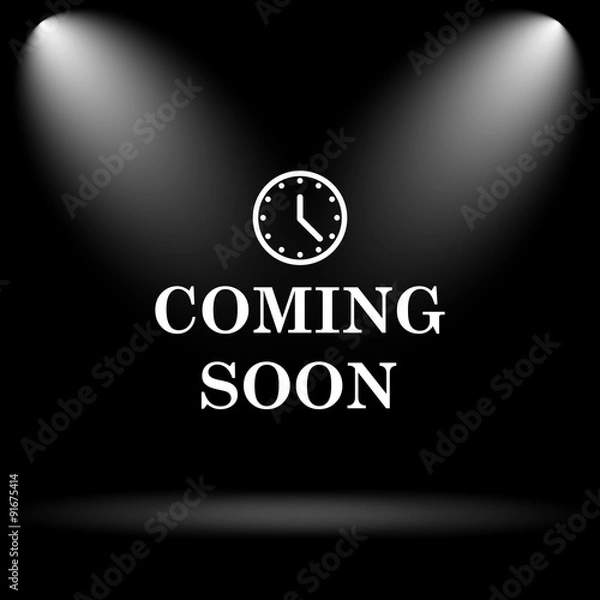 Obraz Coming soon icon