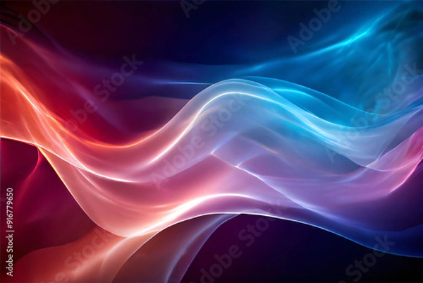 Fototapeta Modern blurred gradient multicolored abstract background for landing page website template design with geometric shape elements