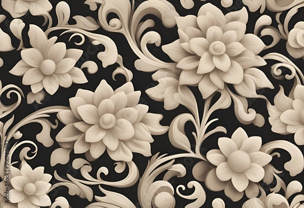 Obraz seamless floral background