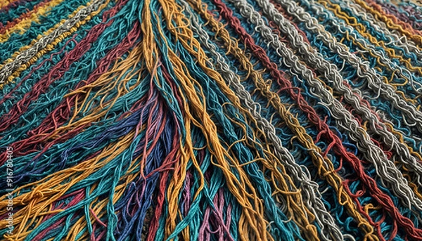 Obraz colorful wool fabric