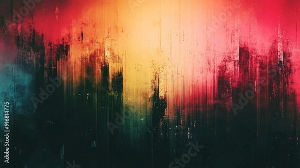 Obraz Abstract Gradient: Blurred and Grainy Digital Pattern