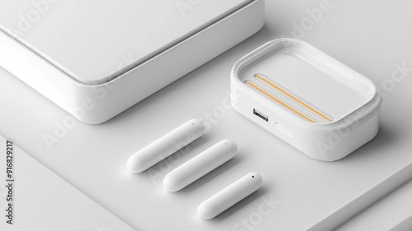 Fototapeta Elegant and Minimalistic Product Mockups Featuring Natural Elements, Shadows, and Modern Designs for Enhanced Visual Branding
