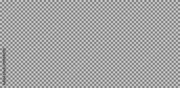 Fototapeta Vector Checkered light grey background. Image placeholder design element to demonstrate transparency and isolated elements. gray grid