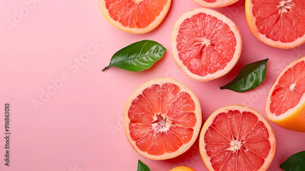 Fototapeta Grapefruit fruit pattern background illustration